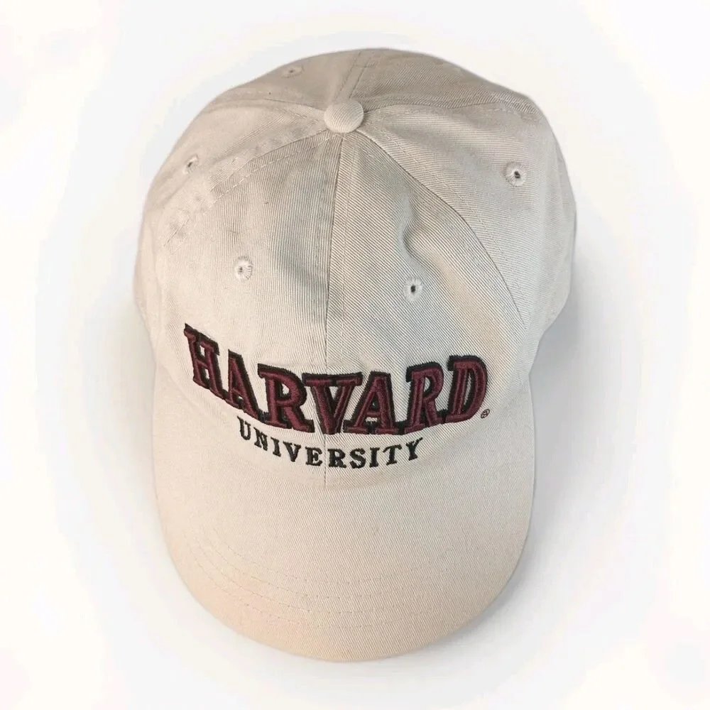 Harvard‎ Cap Hat Bay State Apparel Adjustable Retro Vintage Teamwear